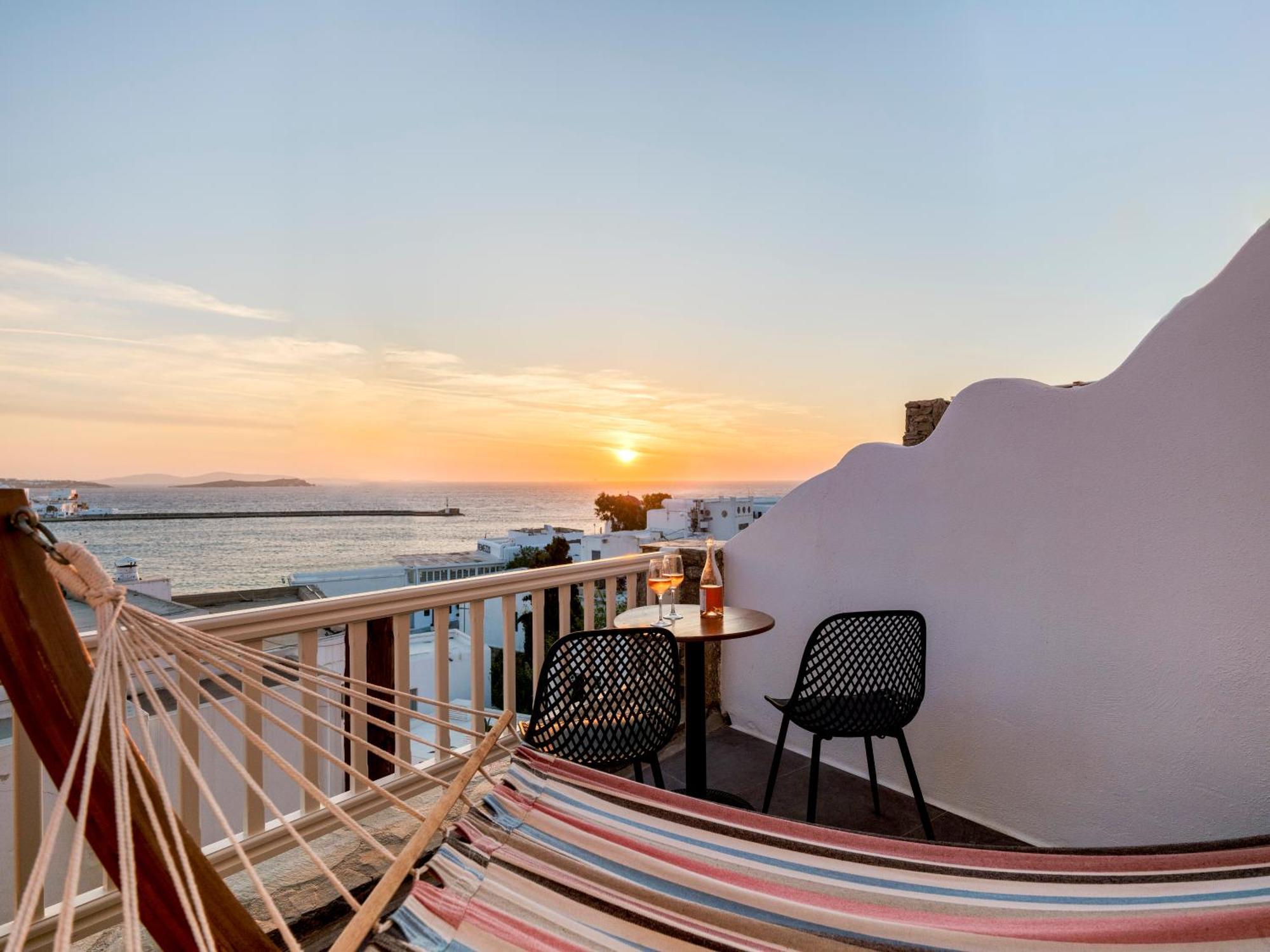 Yalos Hotel Sunset View Mykonos Town Private Rooms Eksteriør bilde